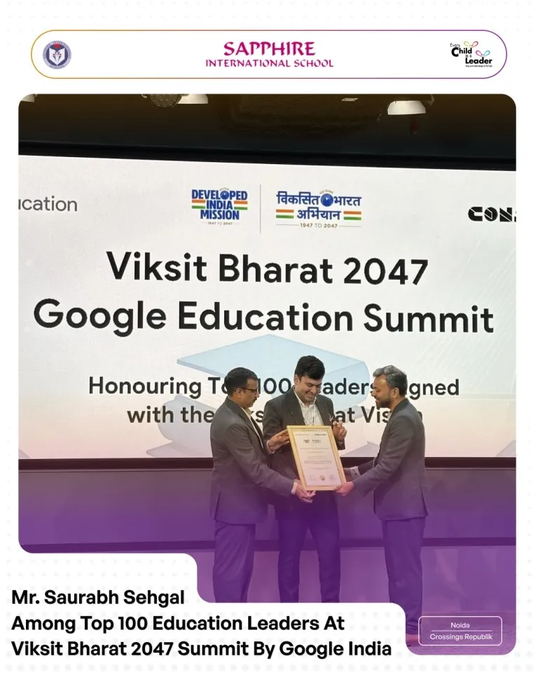 Recognized among the top 100 education leaders across India, at the Viksit Bharat 2047