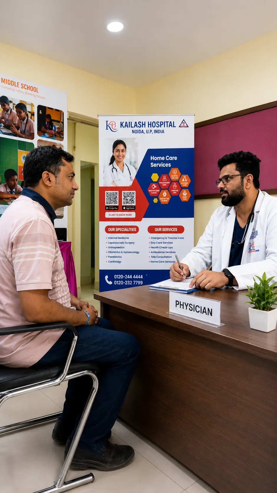 Health checkup drive for parents at Sapphire school