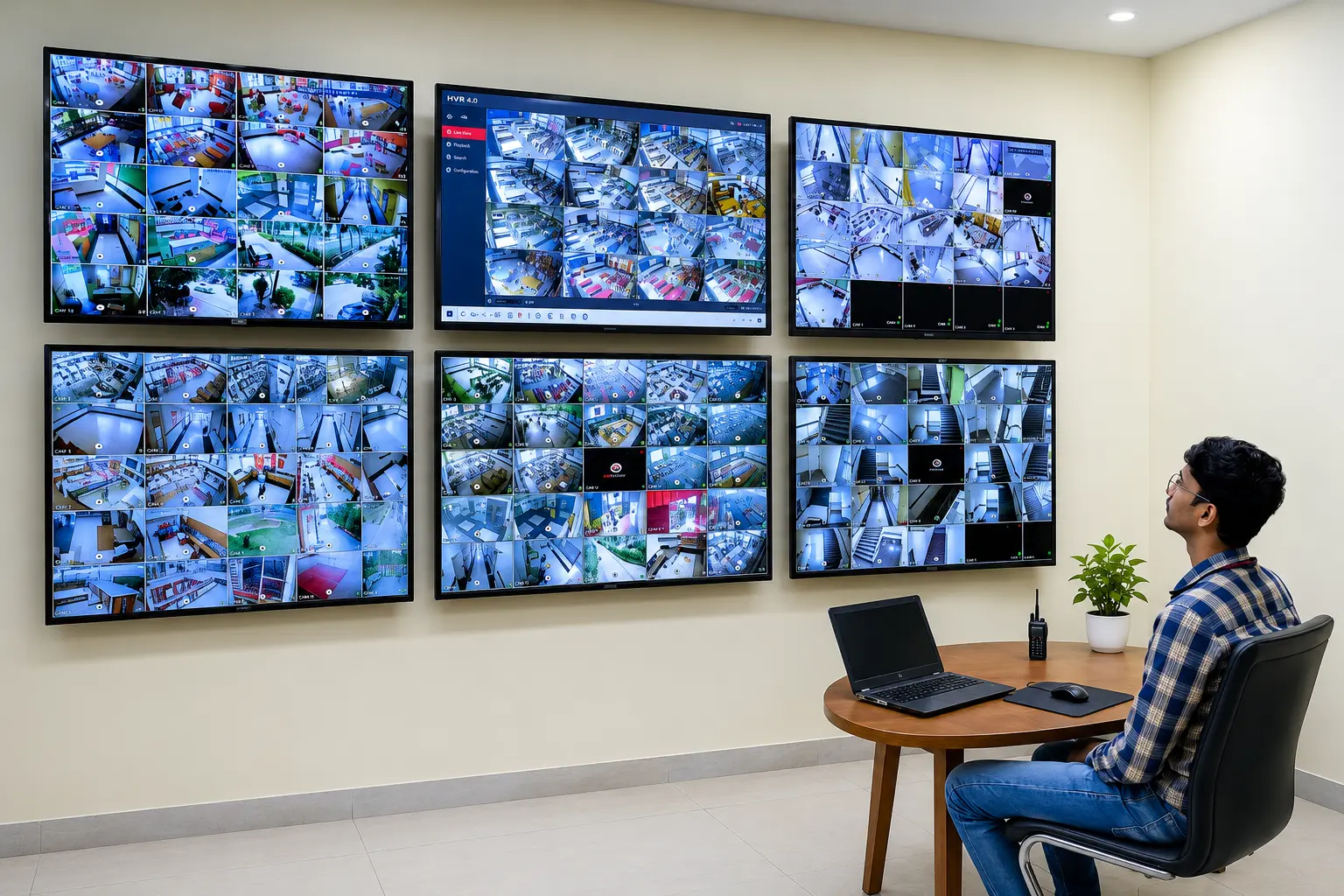 HD CCTV Cameras in Sapphire Noida campus