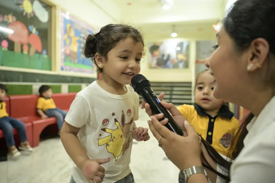 Assembly at Sapphire Preschool, Anand Vihar